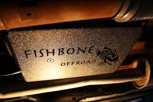 Jeep Wrangler Unlimited Skid Plate - Fishbone Offroad - Black Textured Powdercoat - `12-`18